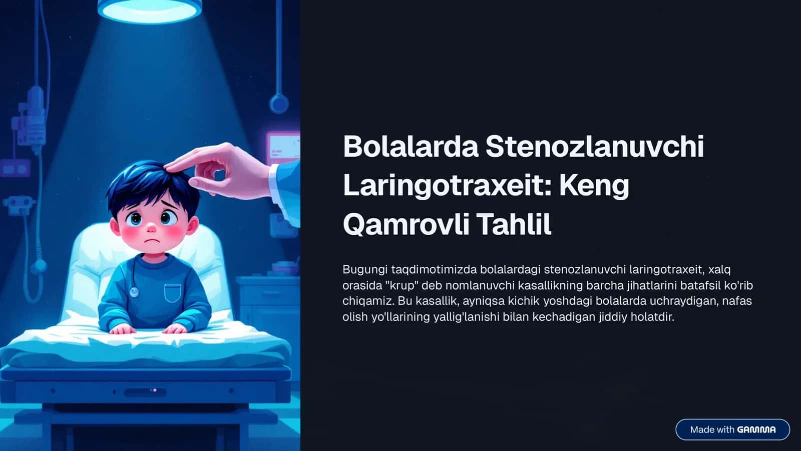 Stenozlanuvchi Laringotraxeit: Keng 1
