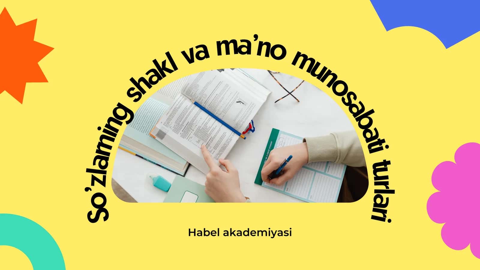 So’zlarning shakl va ma’no munosabati turlari 1