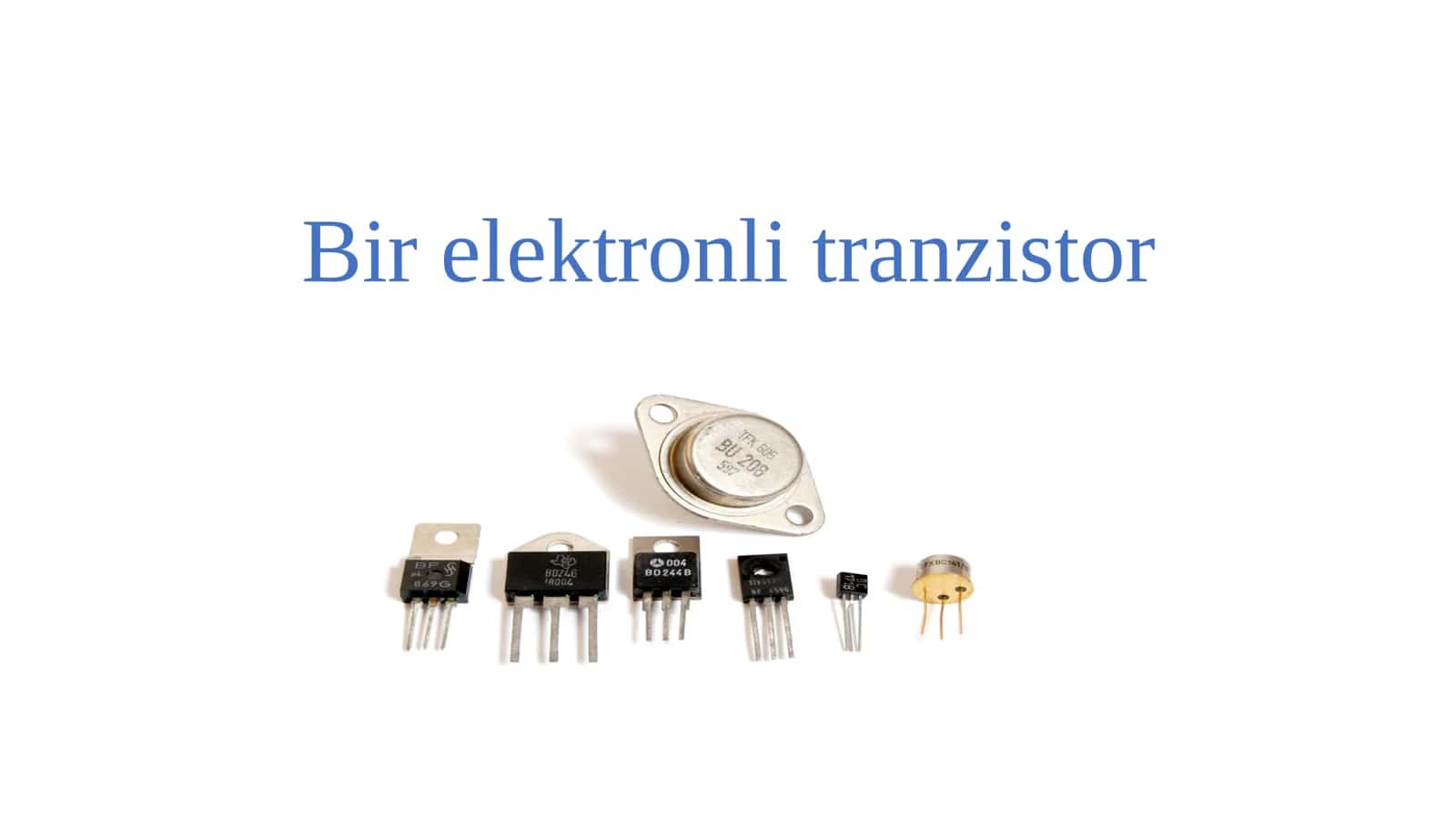 Bir elektronli tranzistor 1