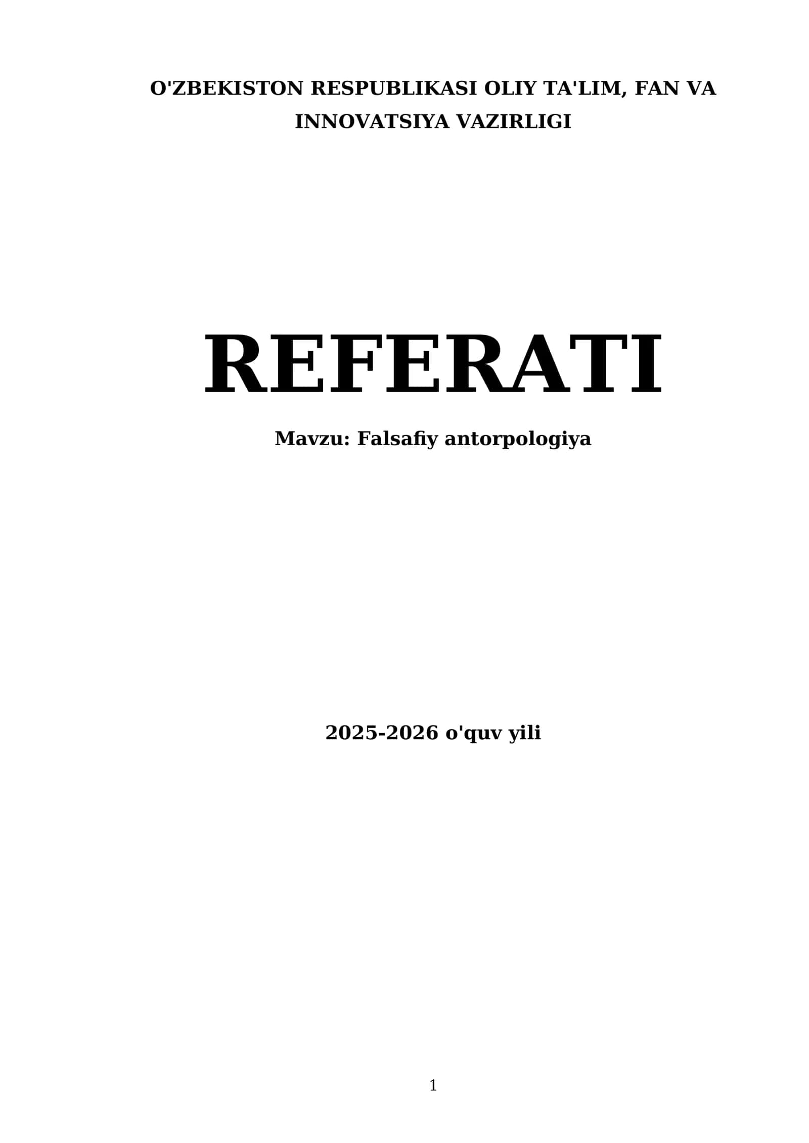 Falsafiy antropologiya 1