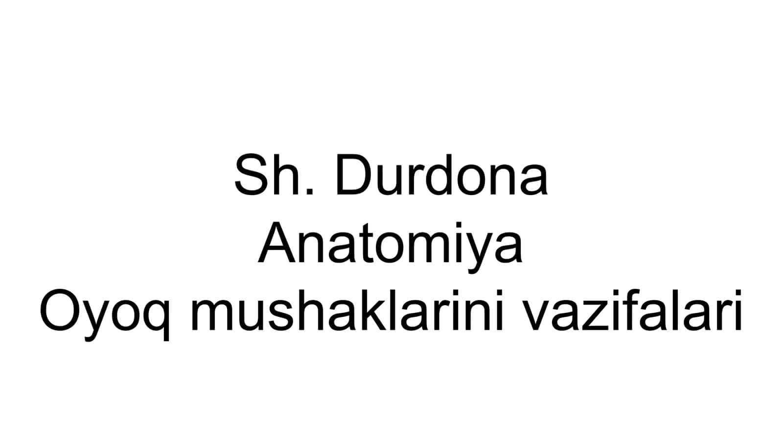 Oyoq mushaklari 1