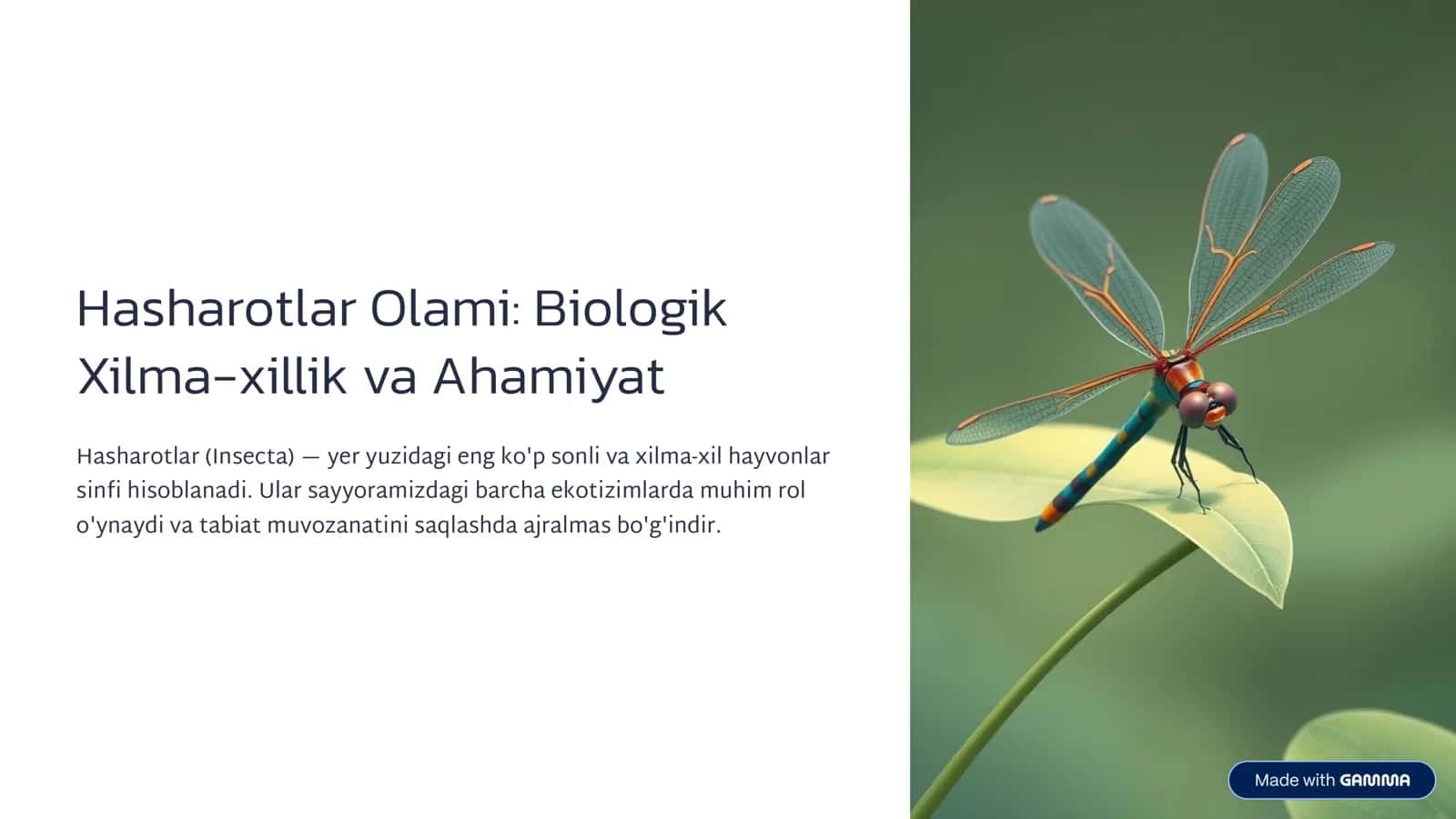 Hasharotlar Olami: Biologik 1