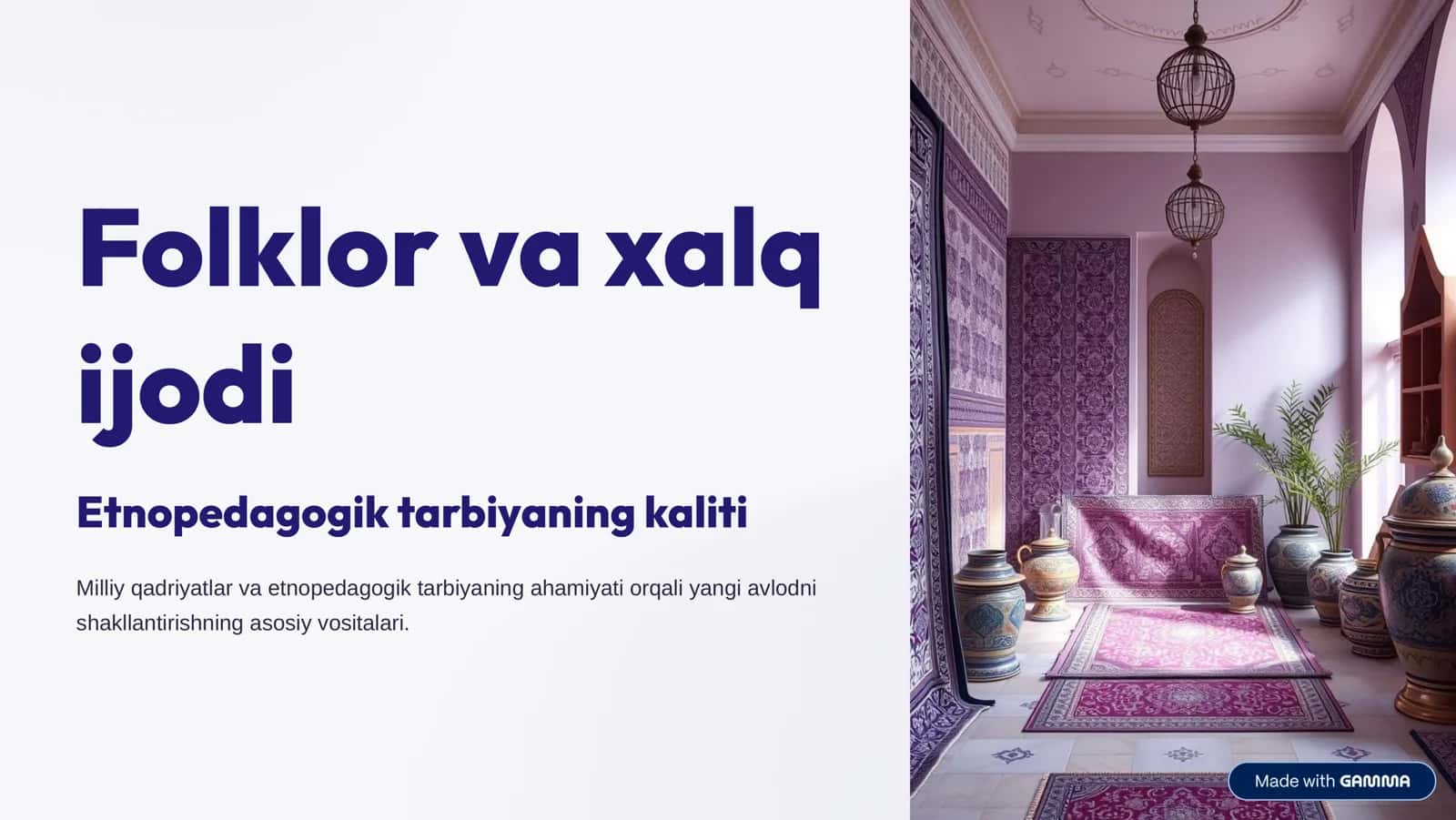 Folklor va xalq ijodi 1
