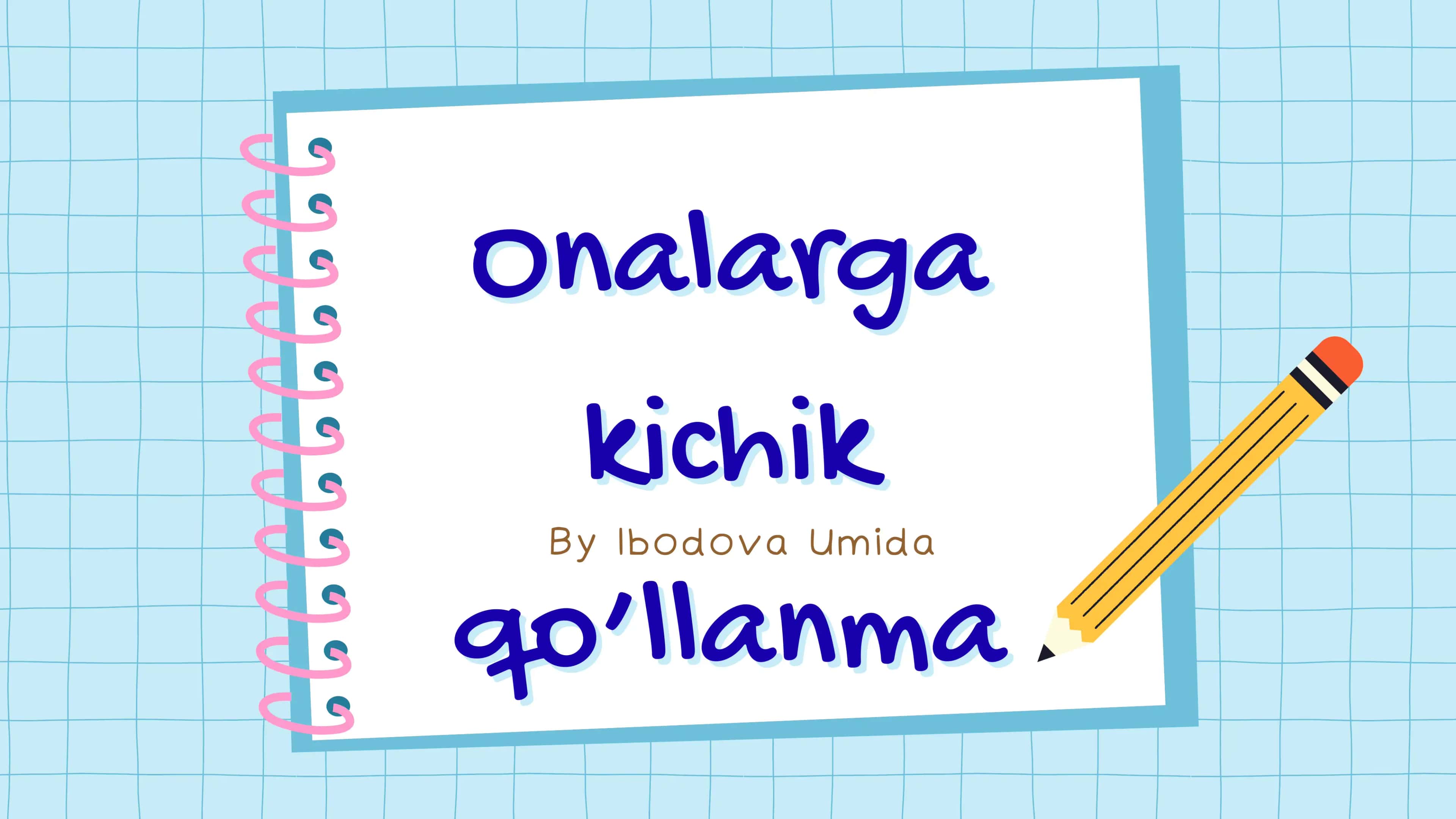 Bolalar uchun taomnoma 1