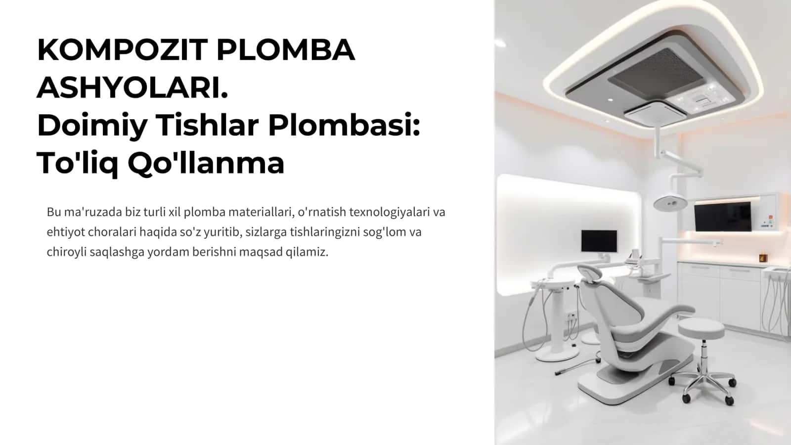 Doimiy Tishlar Plombasi 1