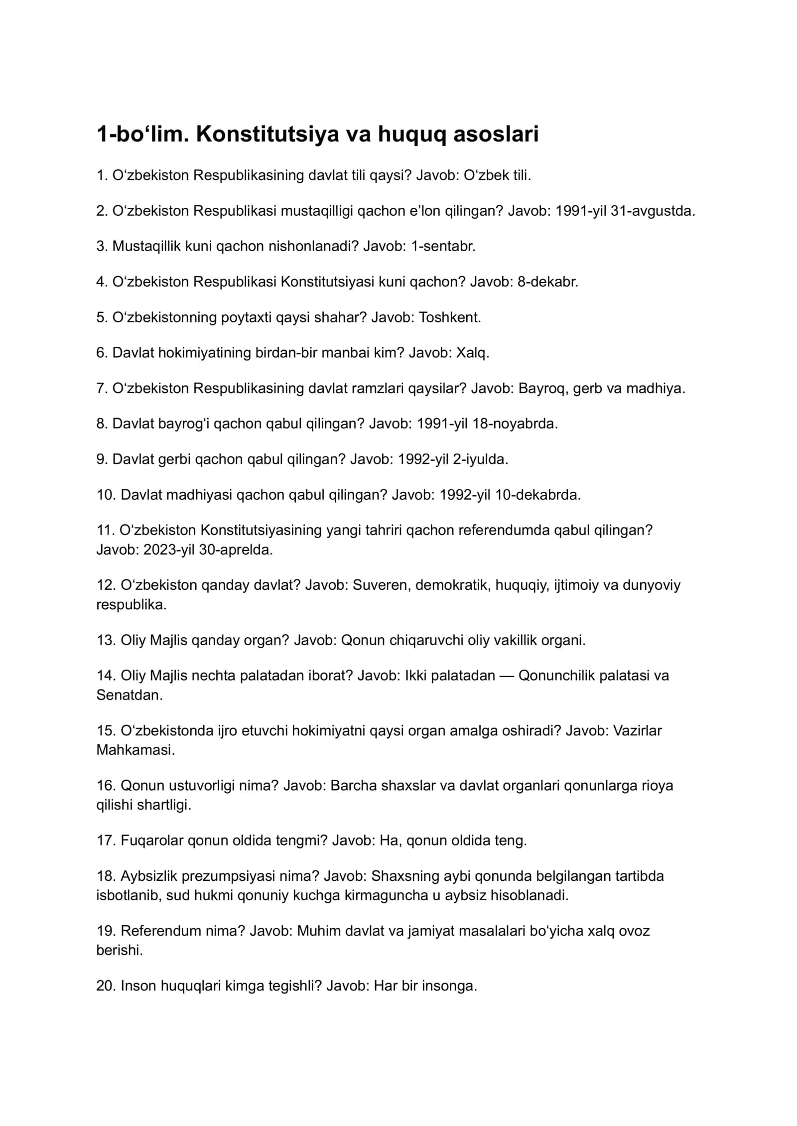 Agros test javoblari 2025 1