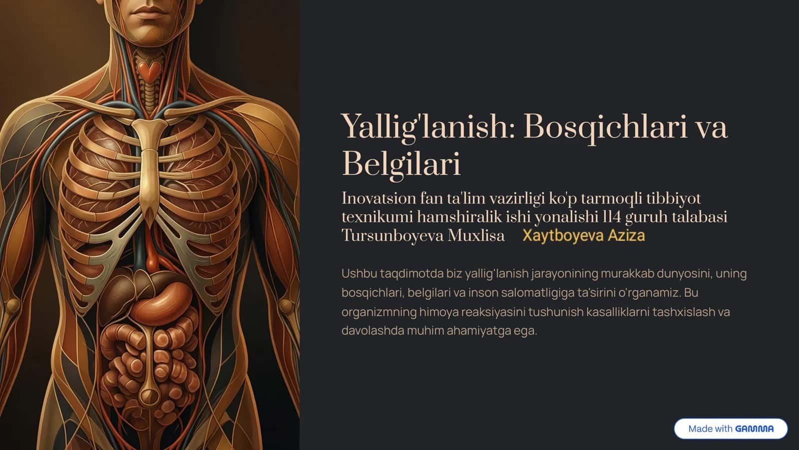 Yallig'lanish: Bosqichlari va Belgilari 1