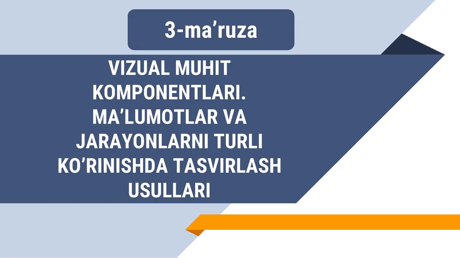MA’LUMOTLARGA ISHLOV BERISH KOMPONENTASI 1