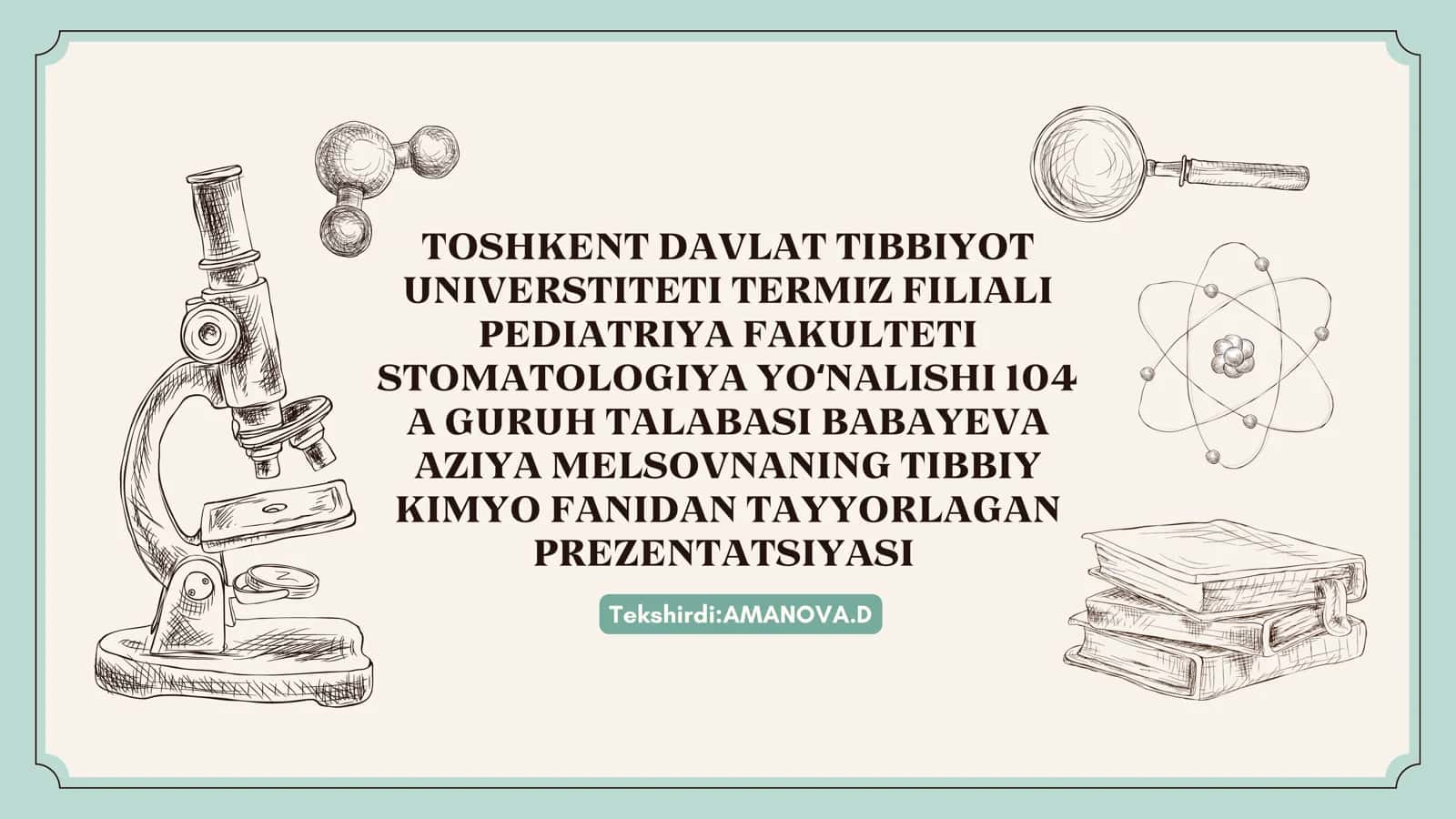 Geterohalqali birikmalar metabolitlar va dorivor moddalar sifatida 1