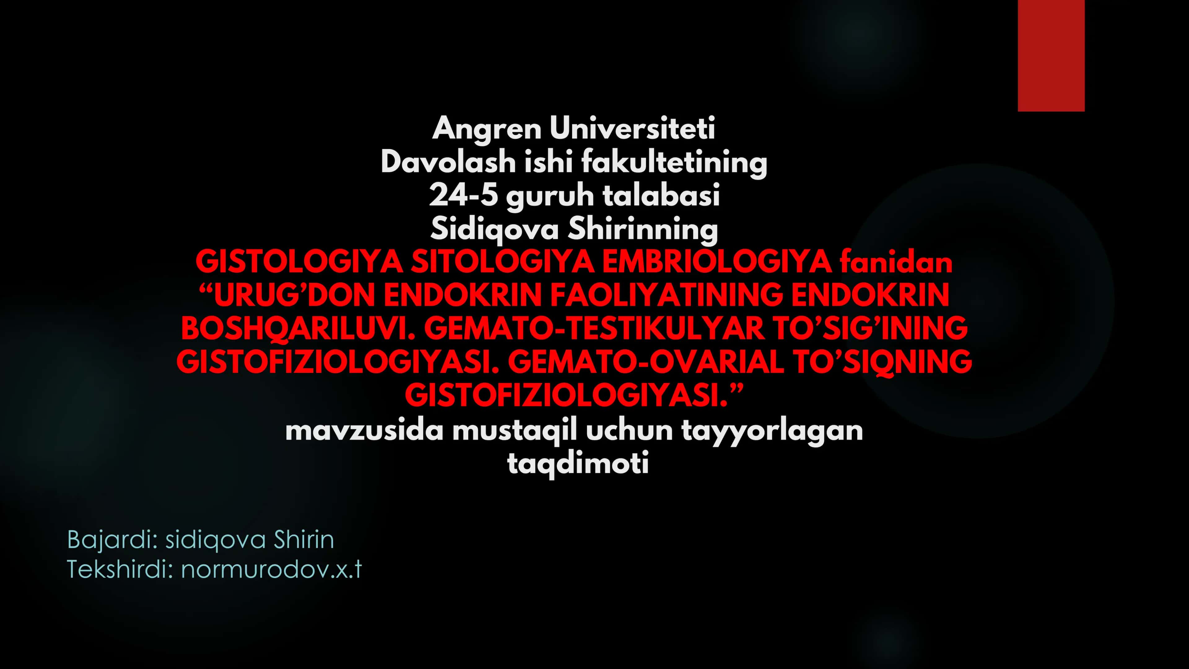 GISTOLOGIYA SITOLOGIYA EMBRIOLOGIYA 1