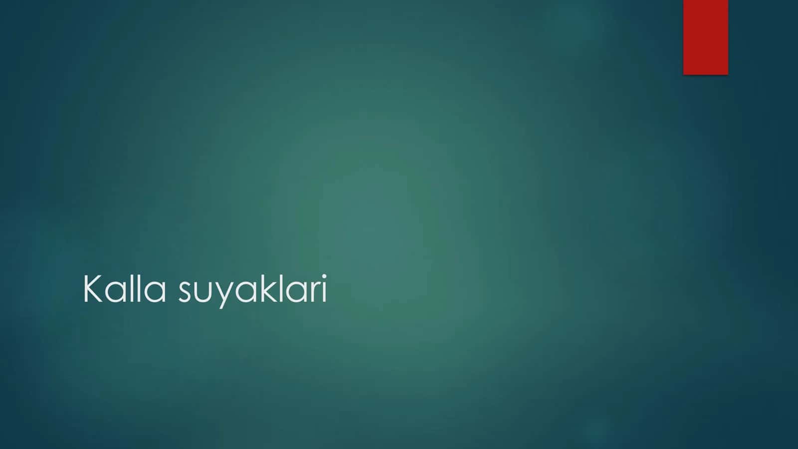 Kalla suyaklari 1