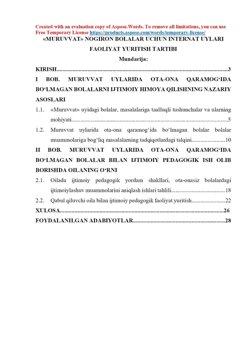 Muruvvat nogiron bolalar uchun internat uylari faoliyat yuritish tartibi 1