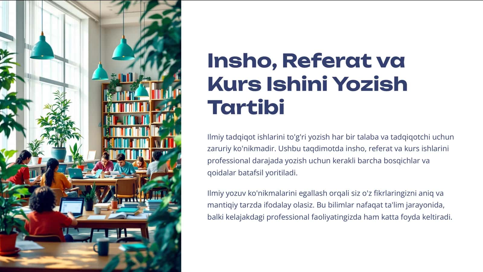 Insho, Referat va Kurs Ishini Yozish Tartibi 1