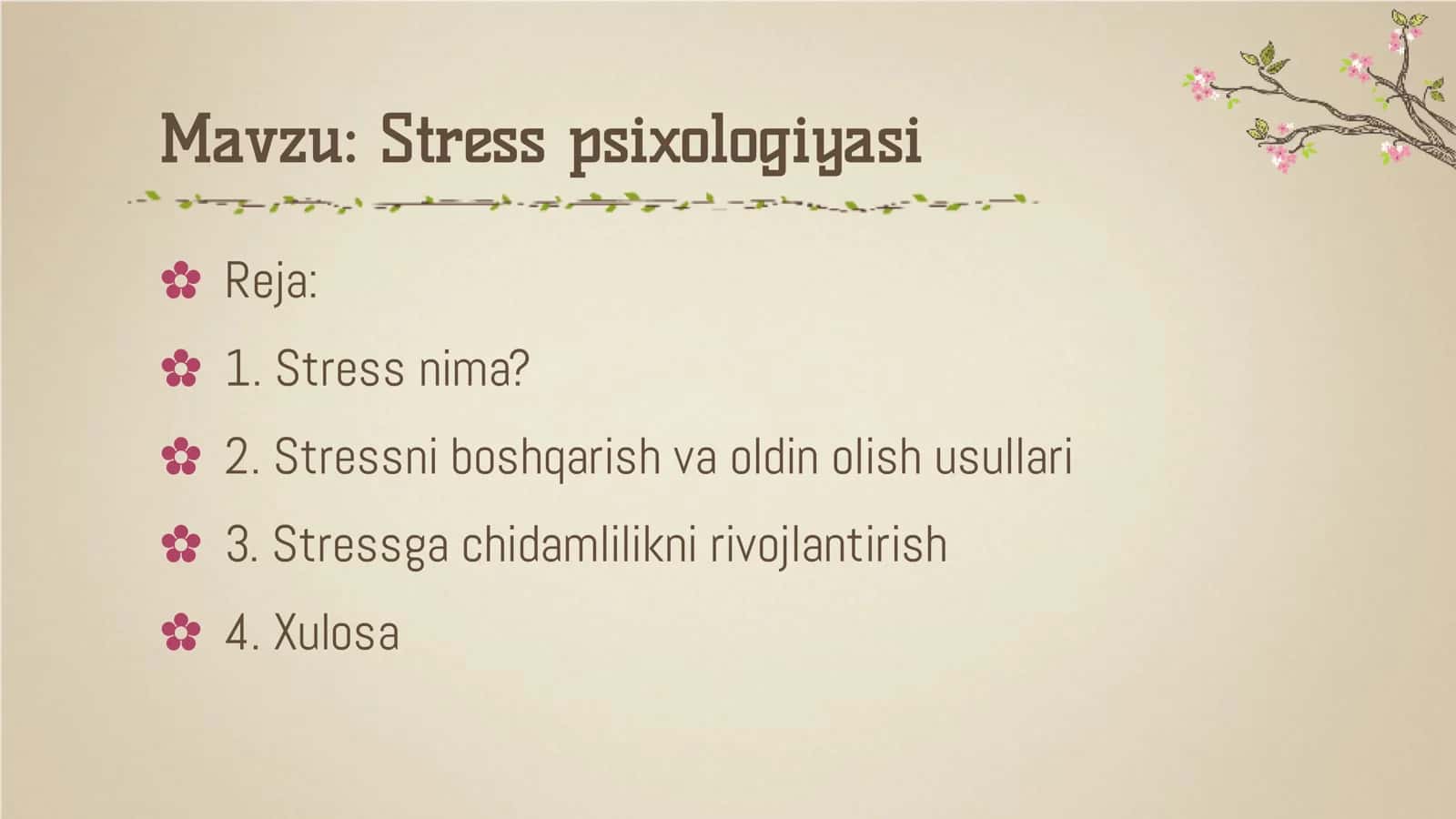 Stress psixologiyasi 1
