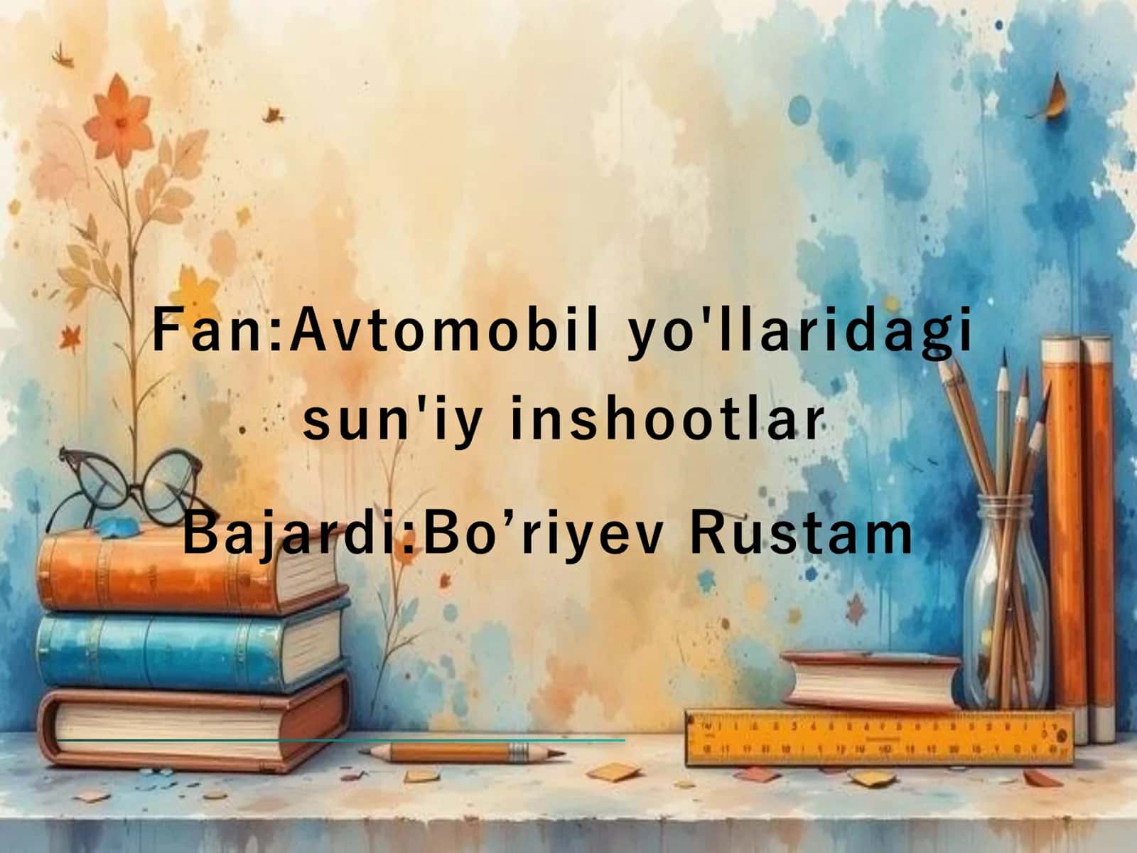 Avtomobil yo'llaridagi sun'iy inshootlar 1