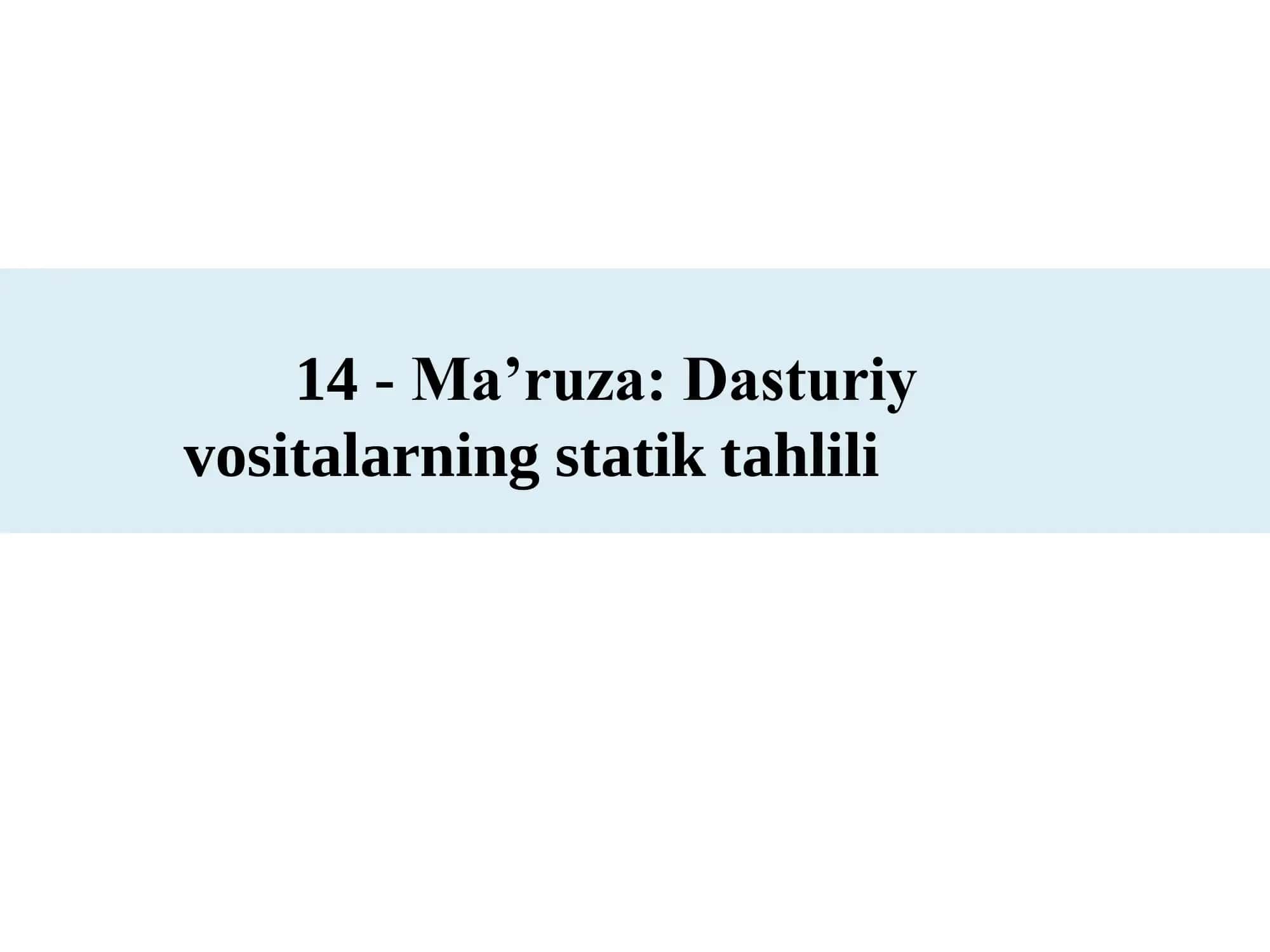 Statik kod tahlili 1