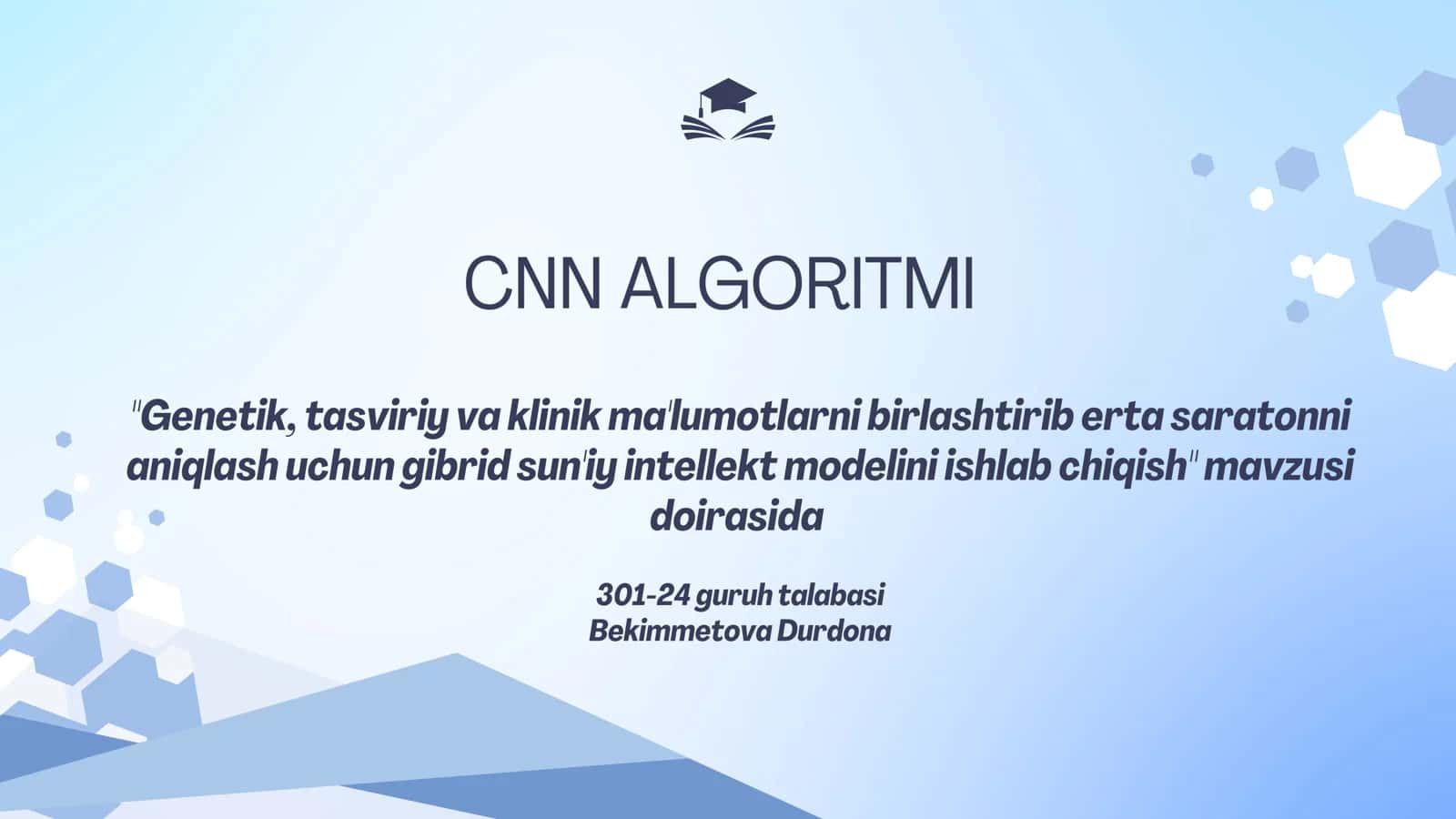 CNN algoritmi 1