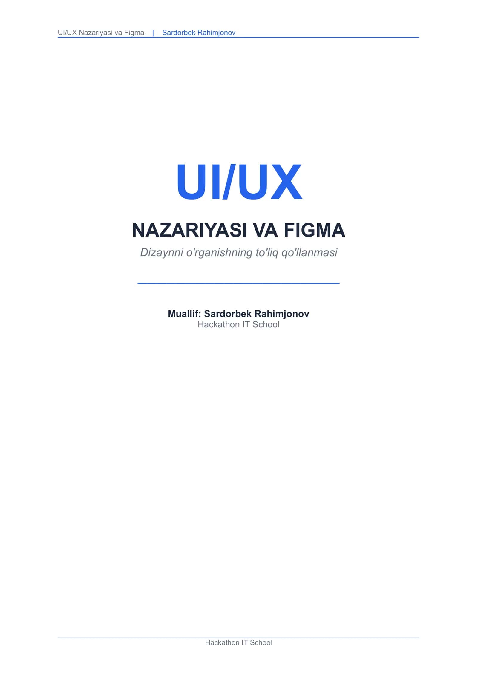 UI/UX Nazariyasi va Figma 1
