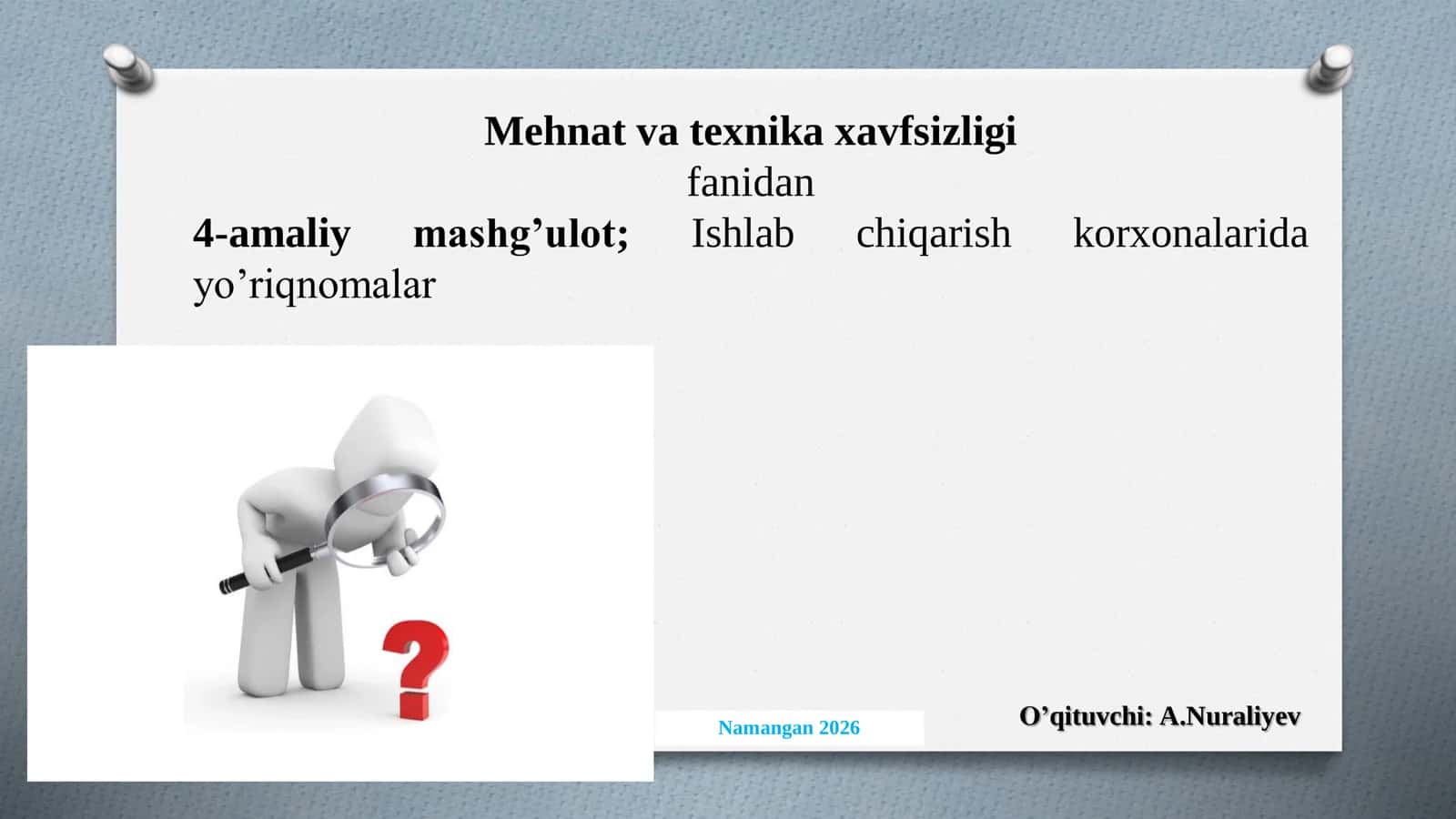 Mehmat va texnika xavfsizligi 1