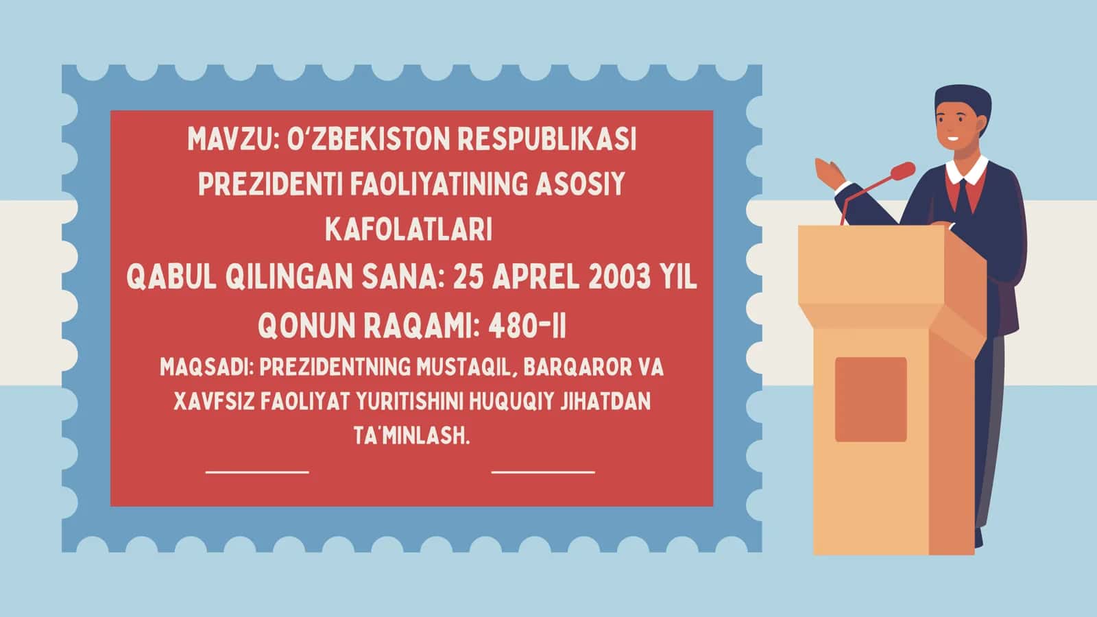 OʻZBEKISTON RESPUBLIKASI PREZIDENTI FAOLIYATINING ASOSIY KAFOLATLARI 1
