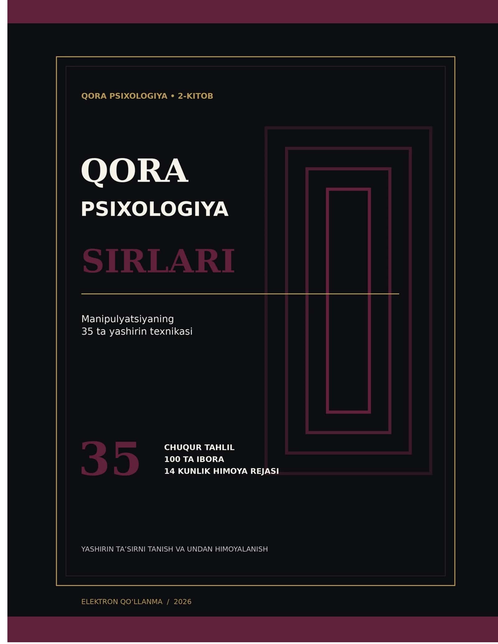 Qora psixologiya sirlari: Manipulyatsiyaning 35 ta yashirin texnikasi 1