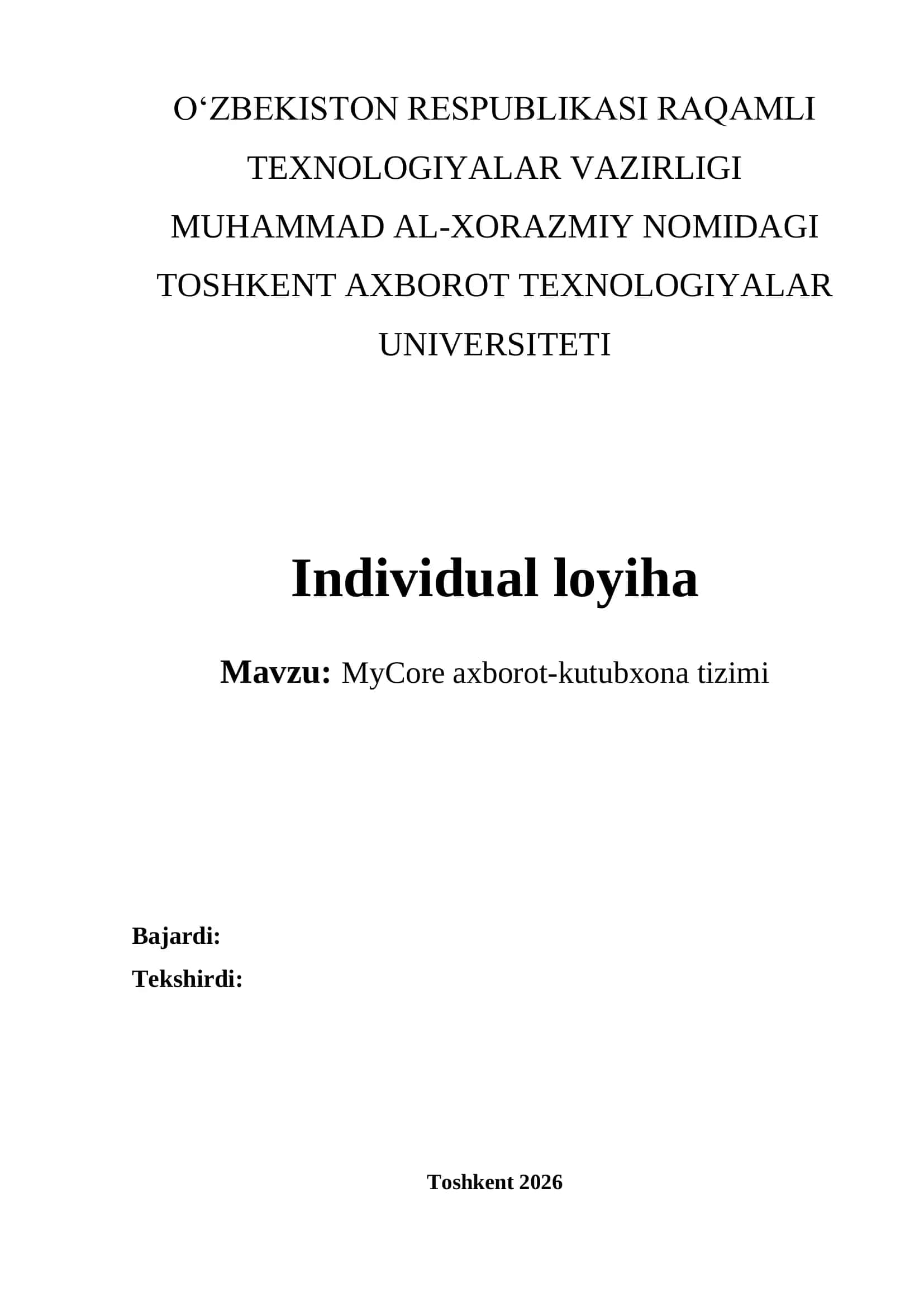 MyCore axborot-kutubxona tizimi 1