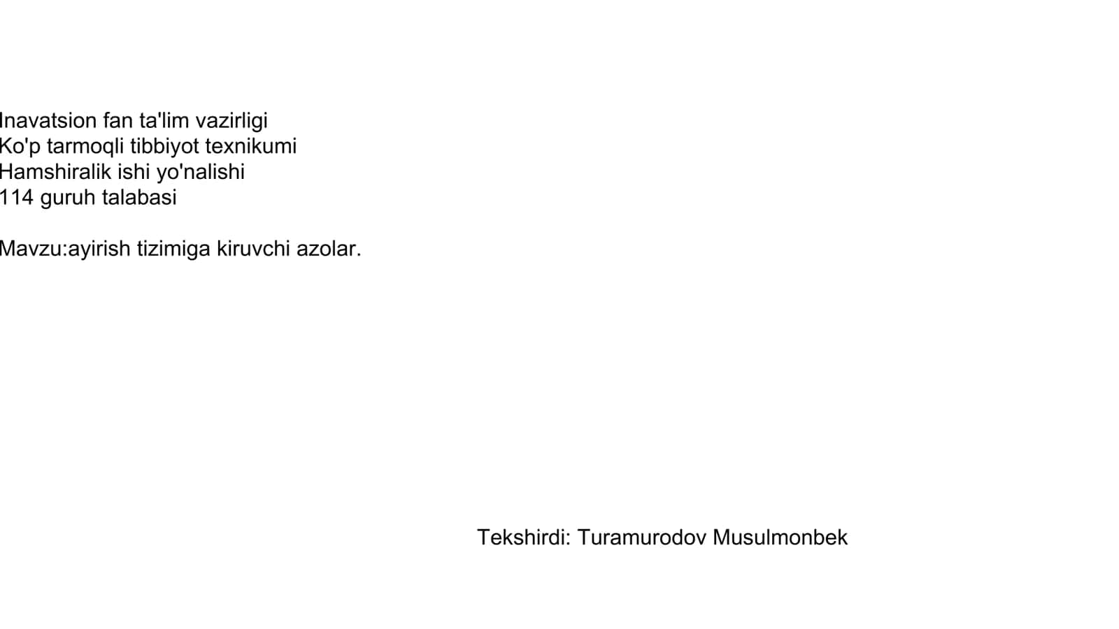 Turamurodov Musulmonbek 1