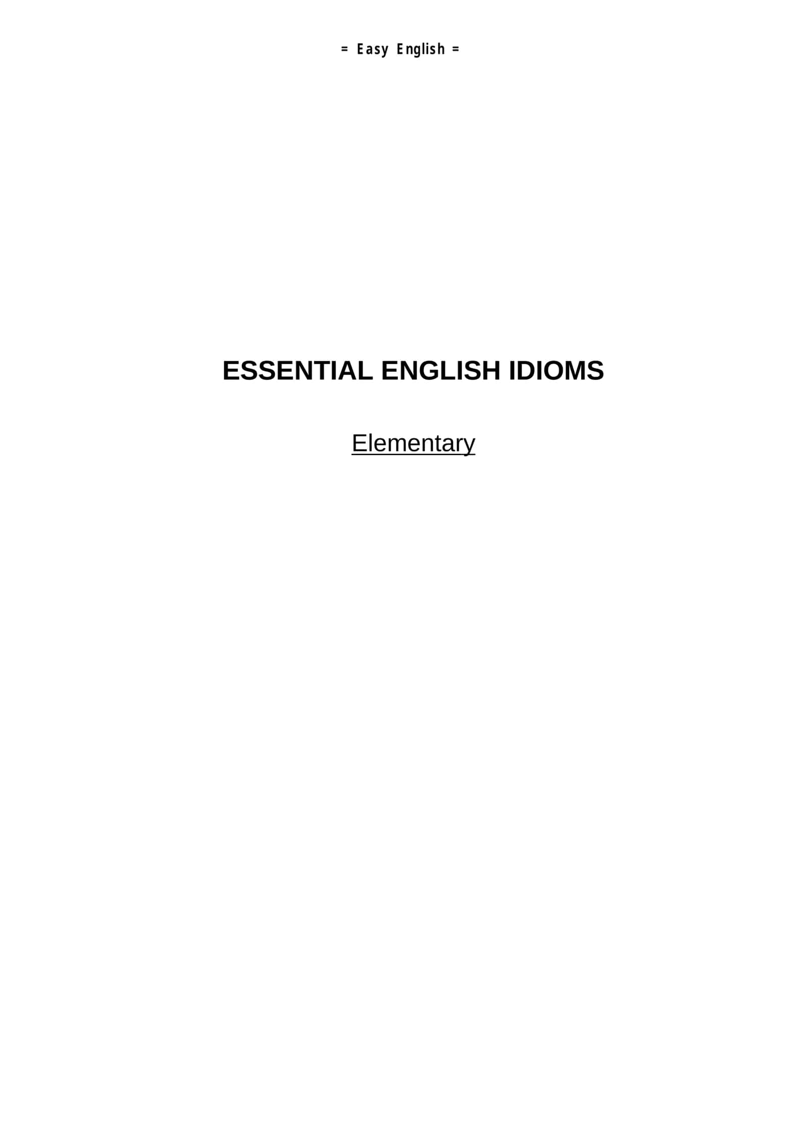 ESSENTIAL IDIOMS IN ENGLISH kitob pdf (elementary) 1