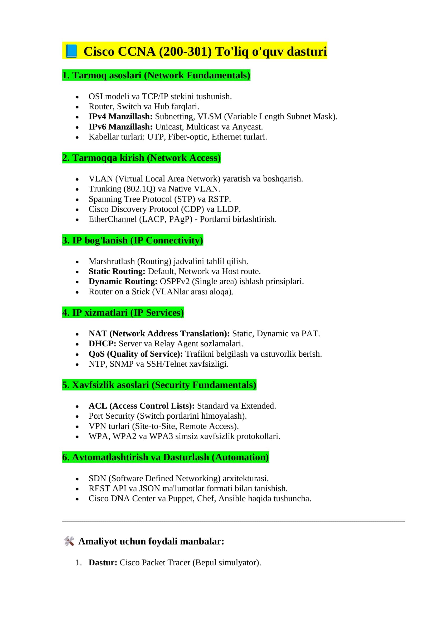 Kiberxavfsizlik roadmap 1