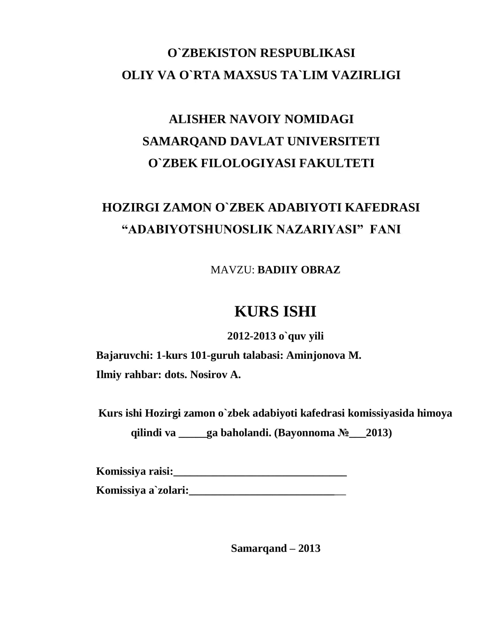 Badiiy Obraz 1