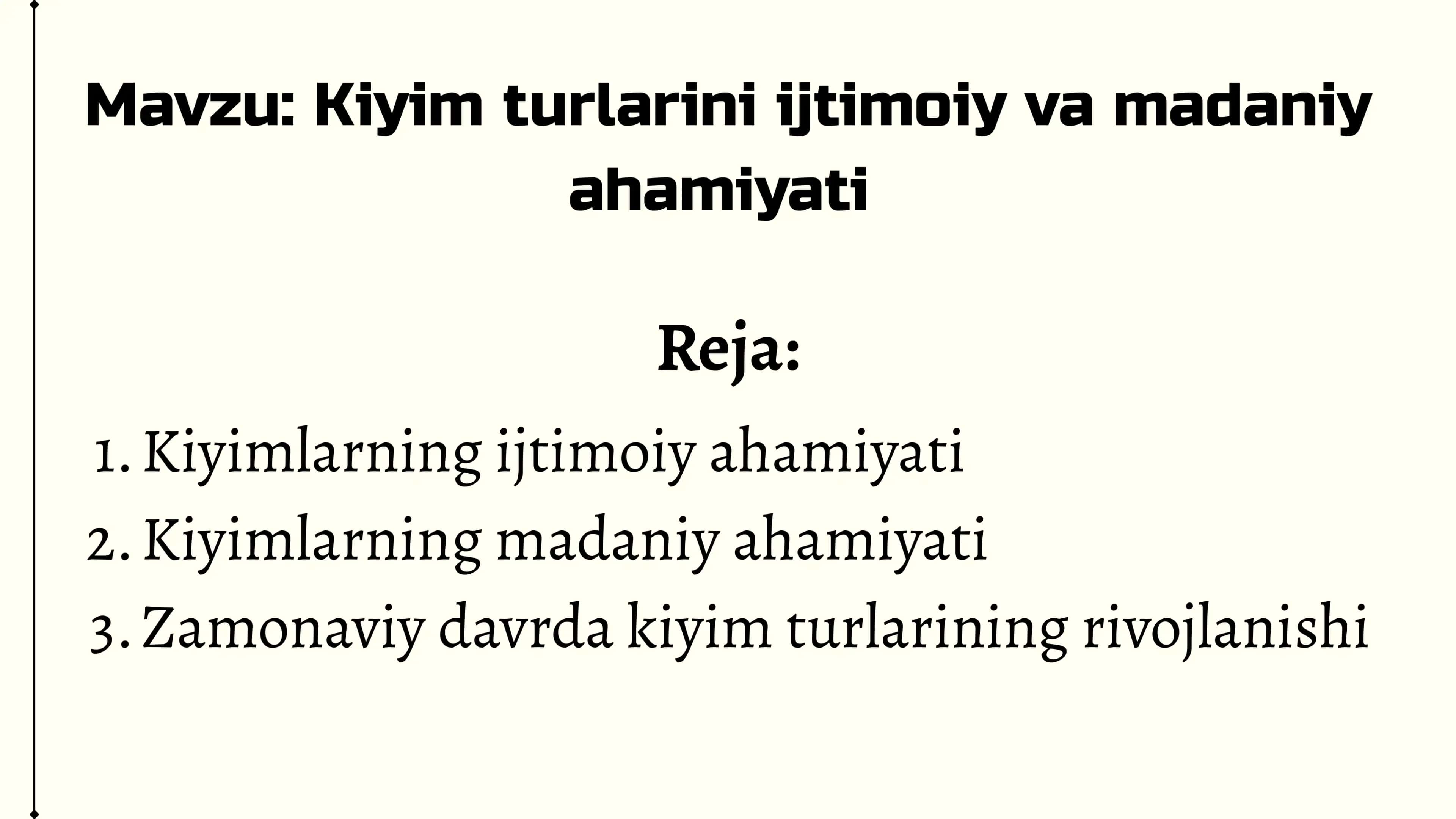 Kiyim turlarini ijtimoiy va madaniy ahamiyati 1