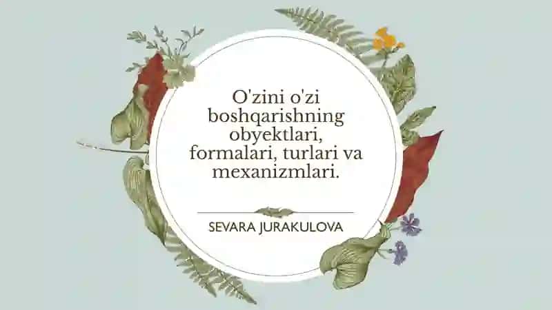 O'zini o'zi boshqarishning