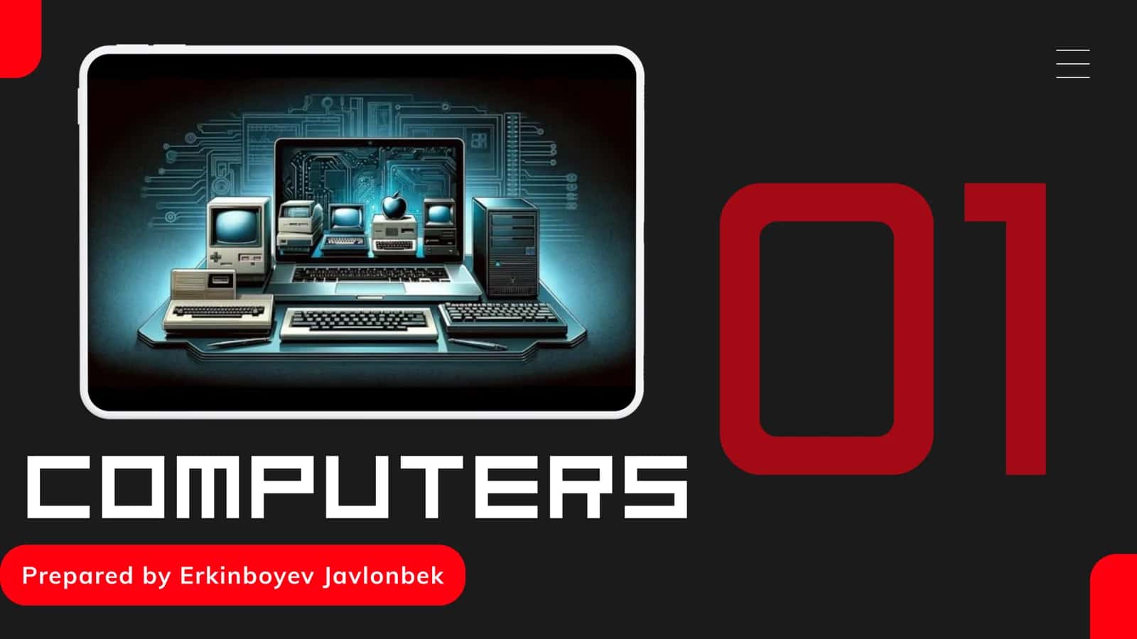 Inventions.Computer haqida ingliz tilidagi slayd 1