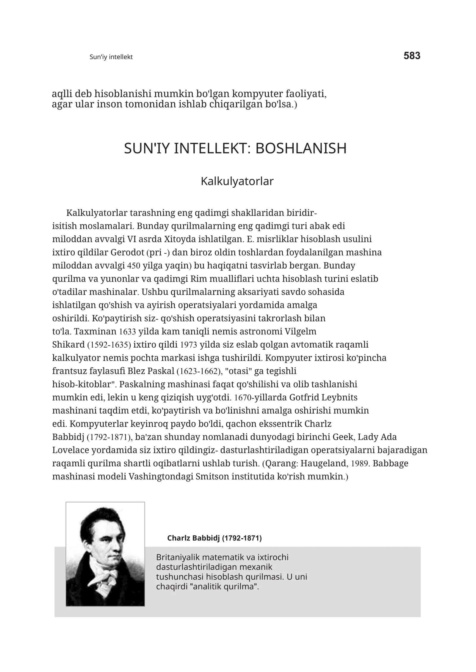 SUN'IY INTELLEKT: BOSHLANISH 1