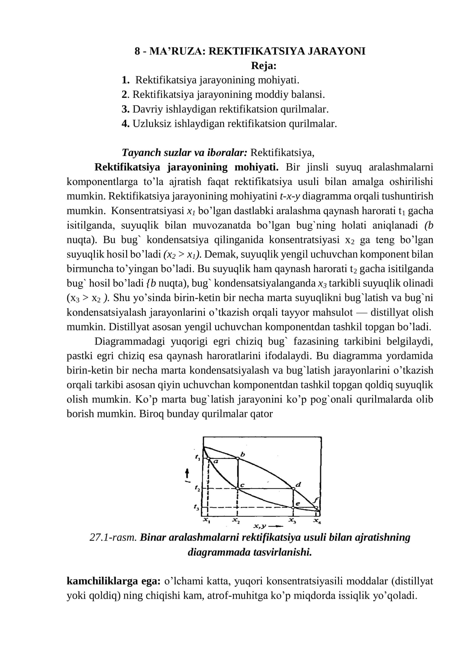 MA’RUZA: REKTIFIKATSIYA JARAYONI 1