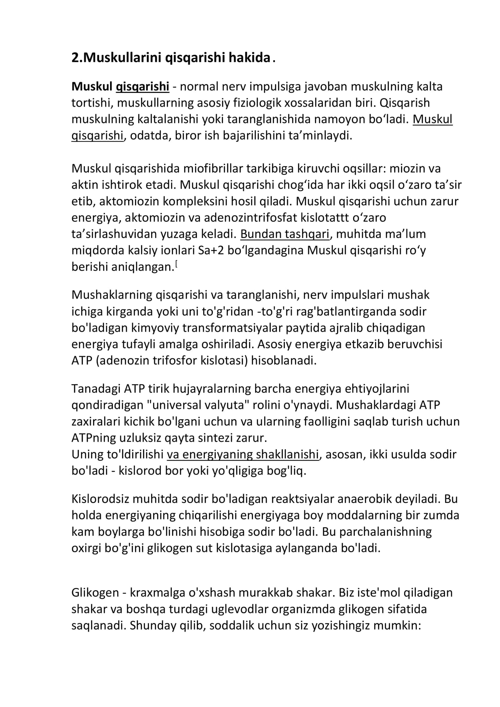Muskullarini qisqarishi hakida 1
