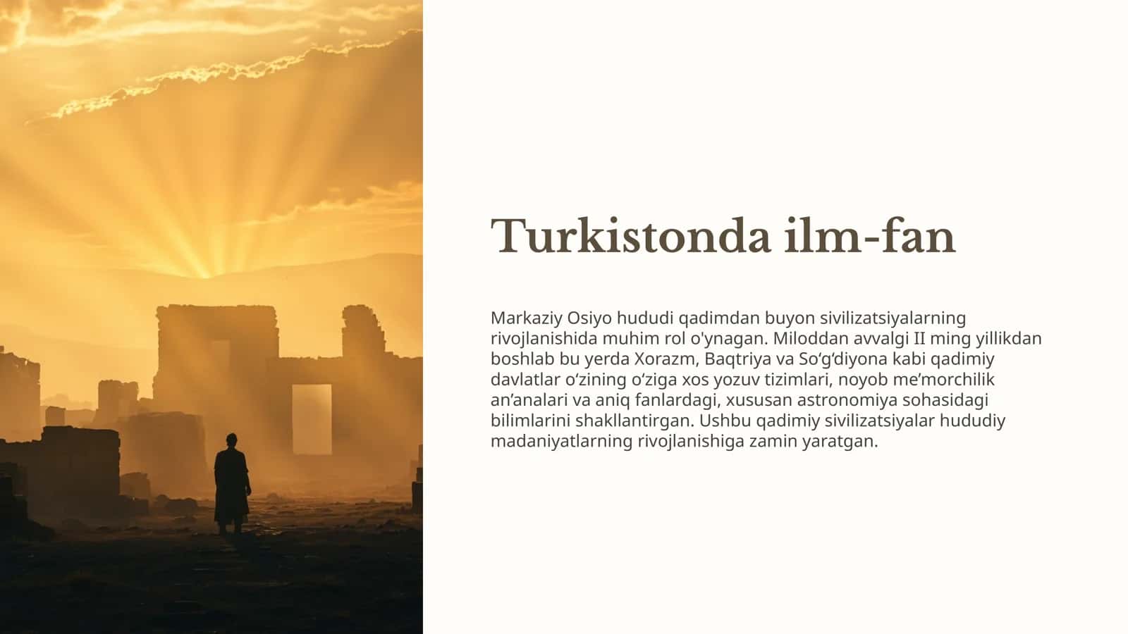Turkistonda ilm-fan va madaniyat 1