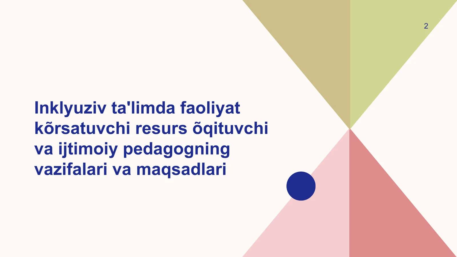 Inklyuziv ta'limda faoliyat 1