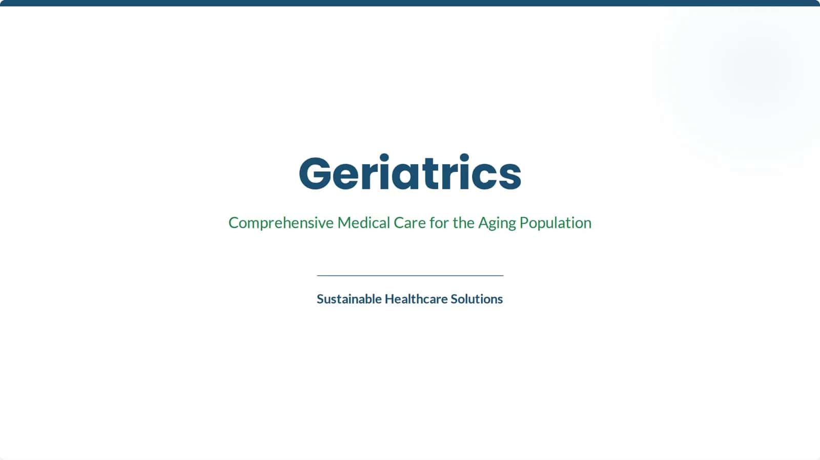 Geriatrics 1
