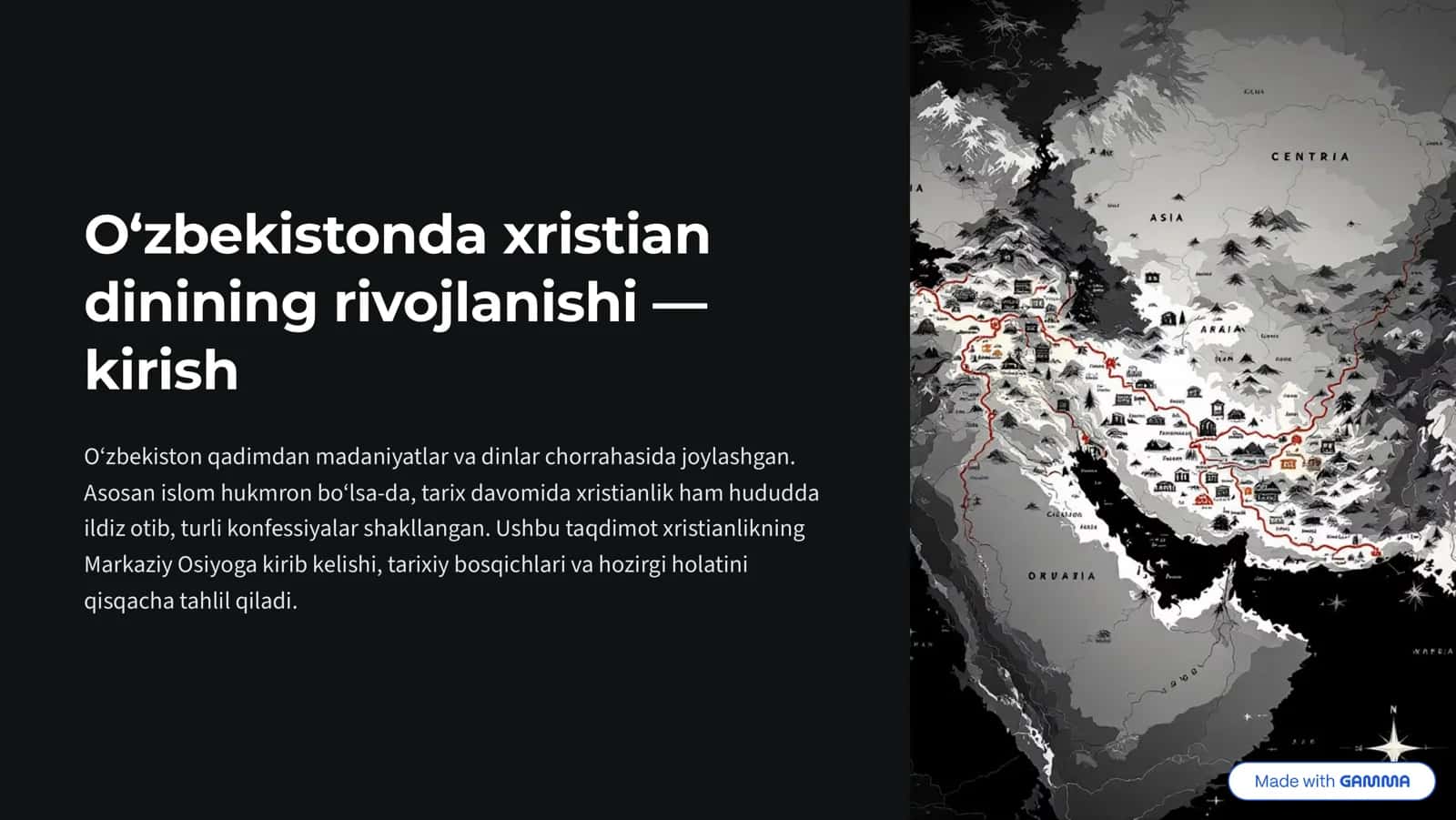 Xristianlikning Markaziy Osiyoga kirishi 1