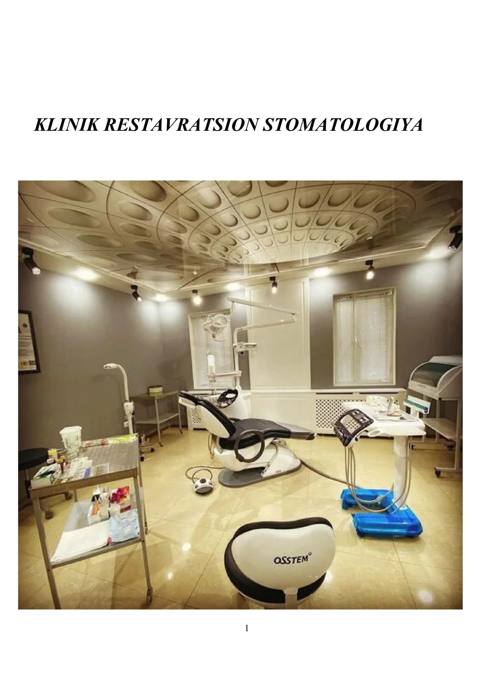 preklenik Restavratsion stomatologiya fanidan 1