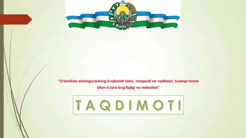 O'simliklar ekologiyasining rivojlanish tarixi