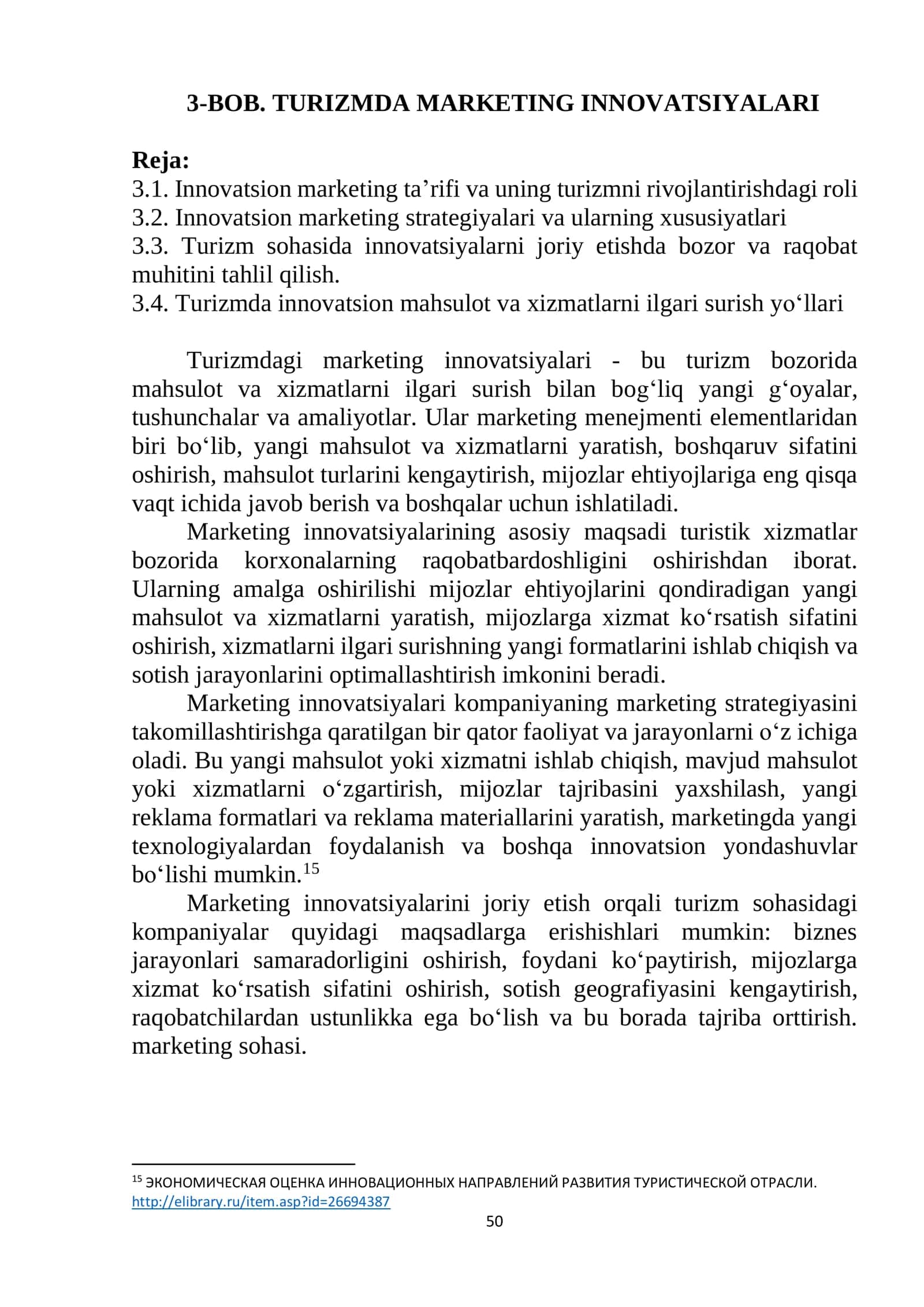 BOB. TURIZMDA MARKETING INNOVATSIYALARI 1