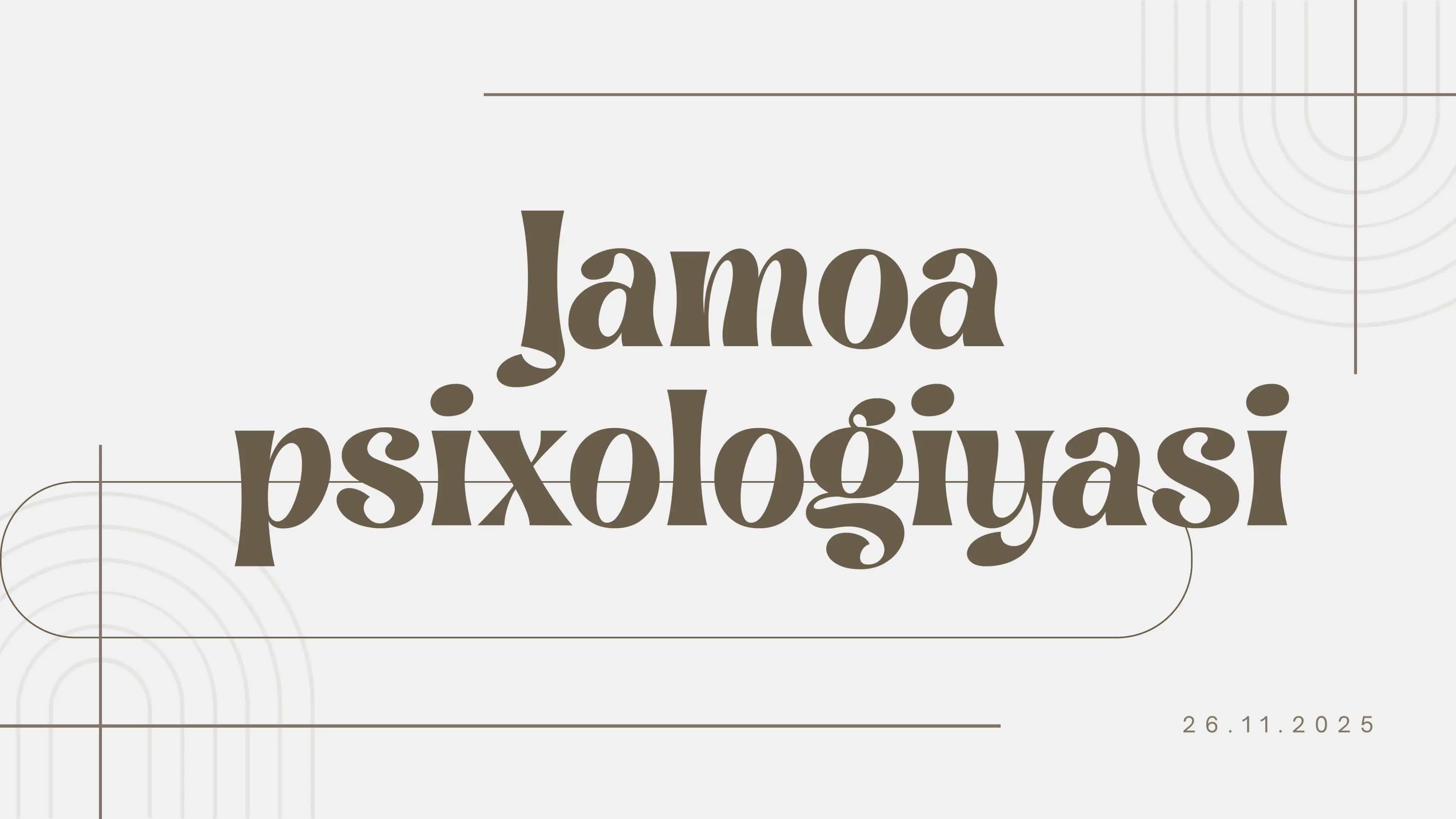Jamoa psixologiyasi 1