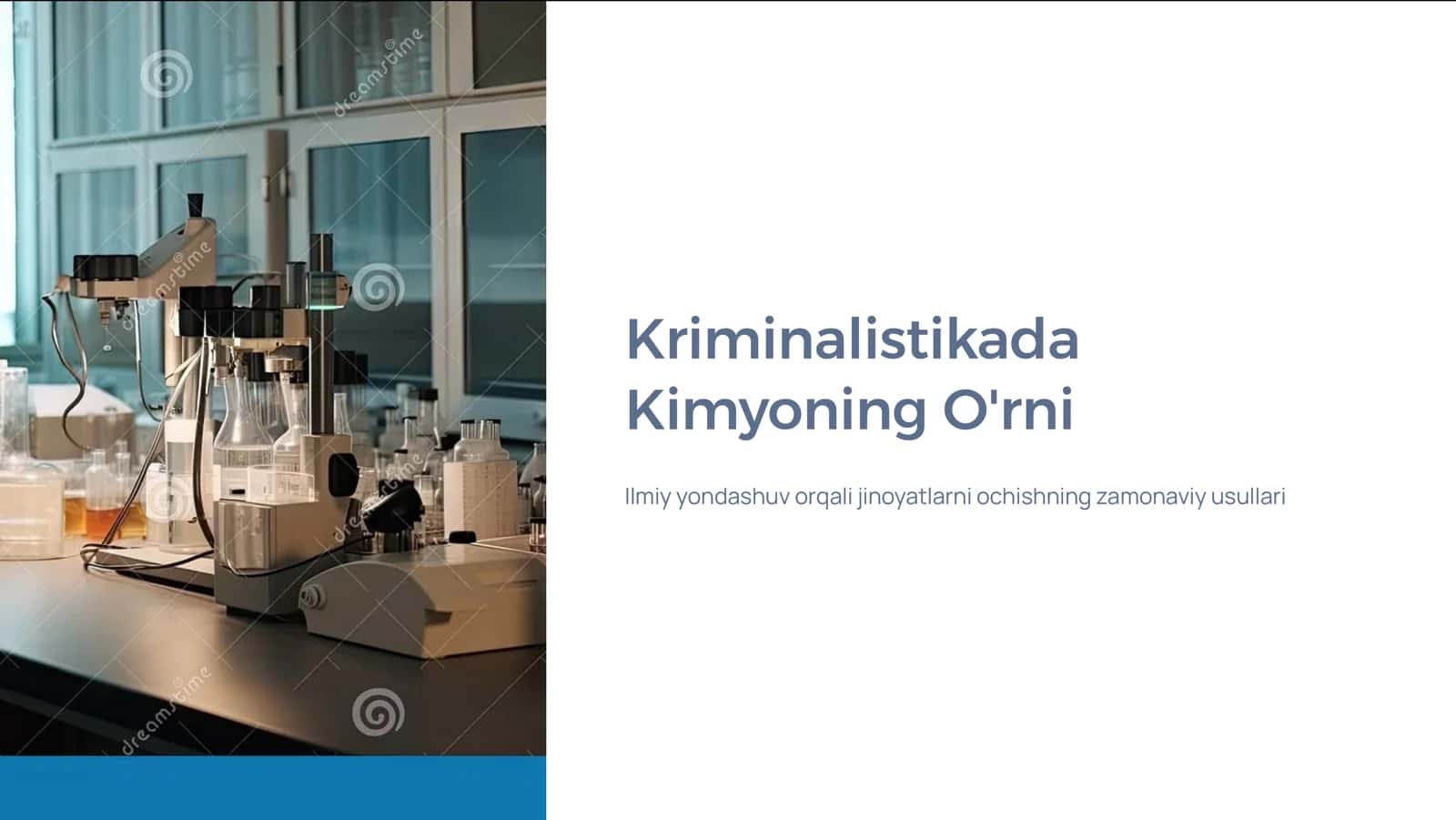 Kriminalistikada Kimyoning O'rni 1