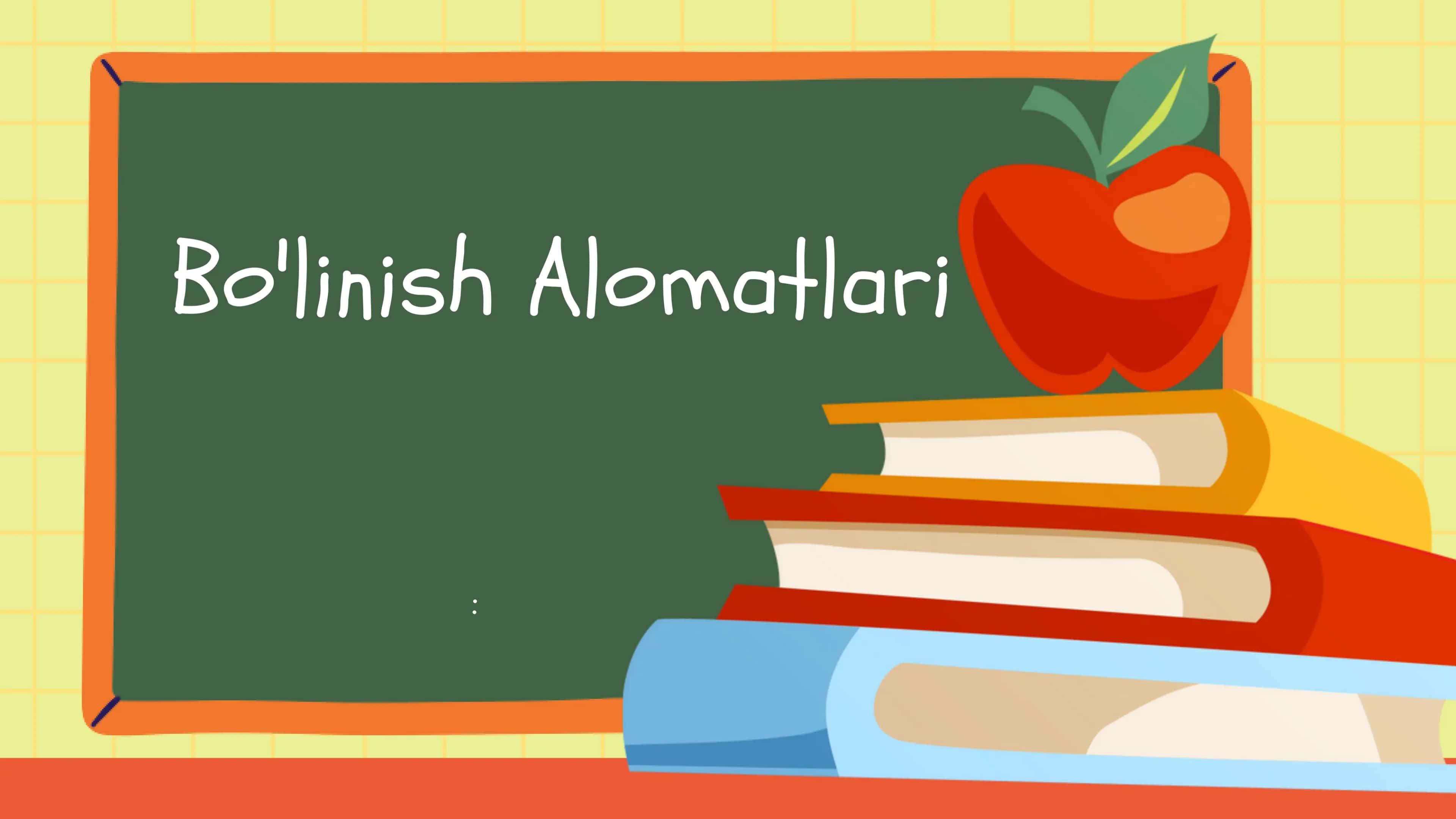 Bo'linish Alomatlari 1
