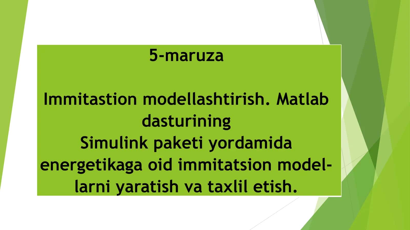 Simulink Paketi 1