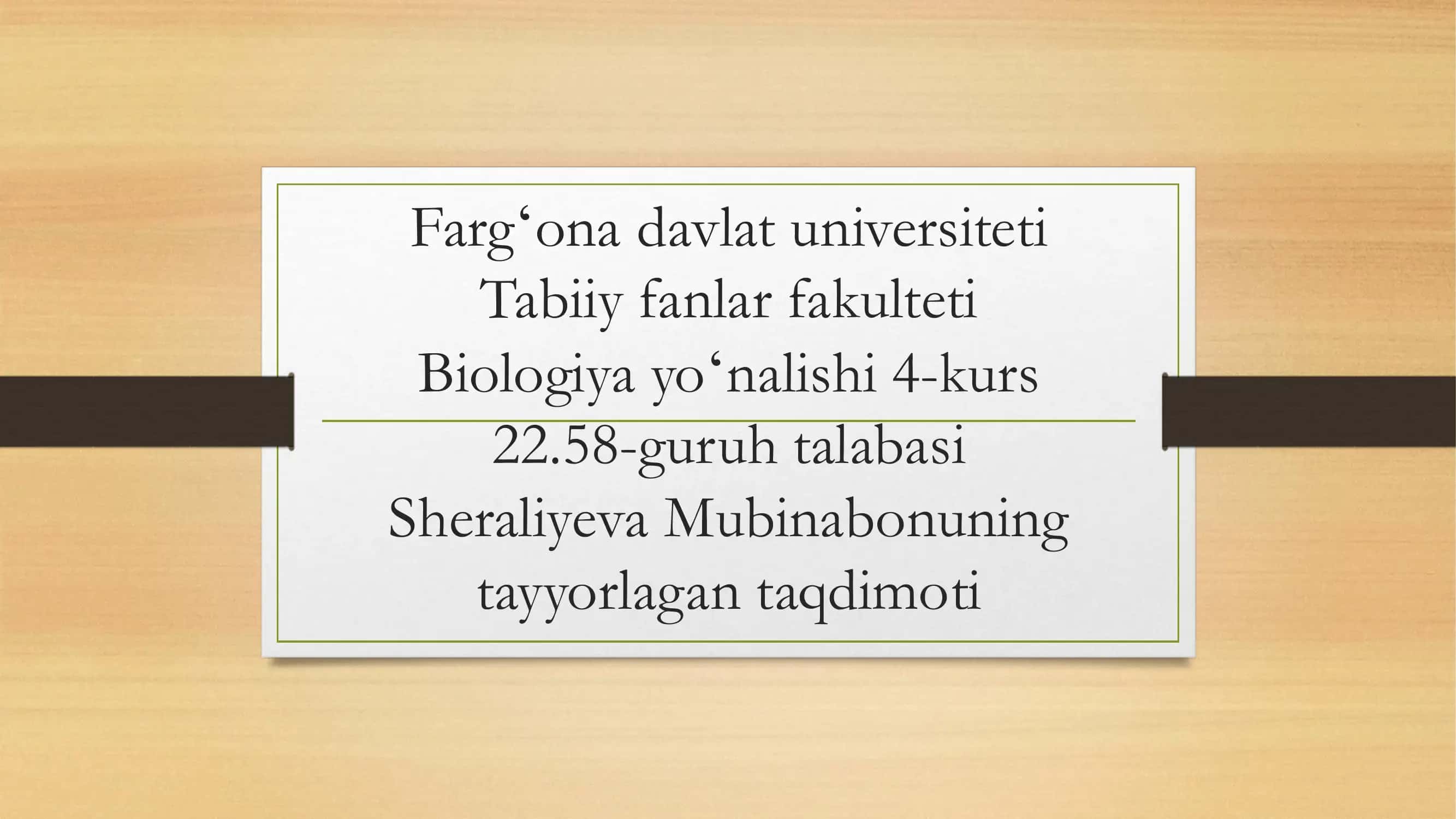 Kserofit o‘simliklar 1