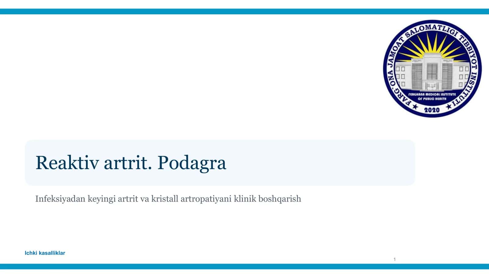 Reaktiv artrit 1