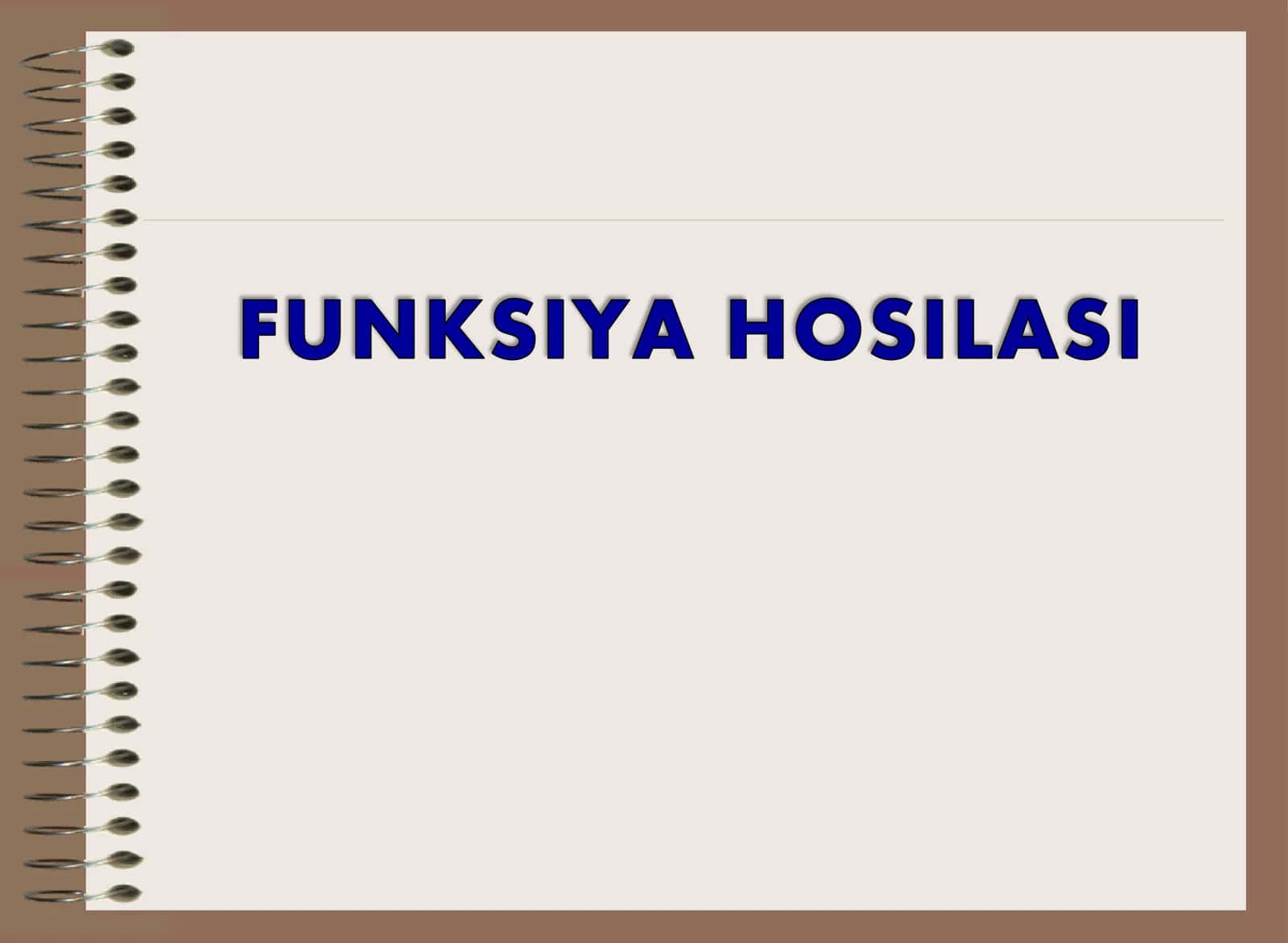 Funksiya hosilasining ta’rifi 1